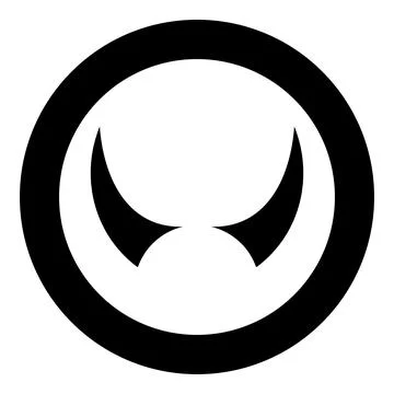 Horn of devil horns monster from hell Halloween carnival concept demon sata.. Stock Illustration