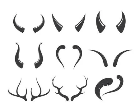 Horn element vector icon illustration イラスト素材