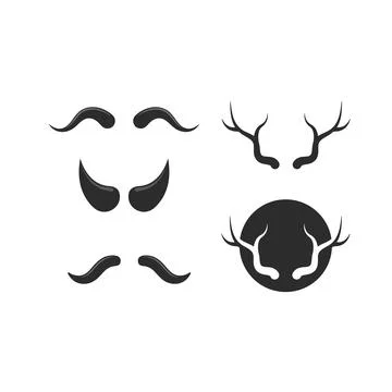Horn element vector icon illustration Stock Illustration