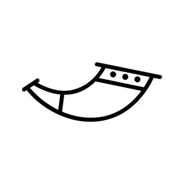Horn hunter icon vector. Isolated contour symbol illustration 库存插图