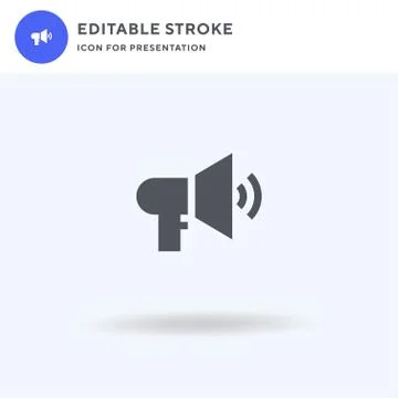 Horn icon vector, filled flat sign, solid pictogram isolated on white, logo i イラスト素材