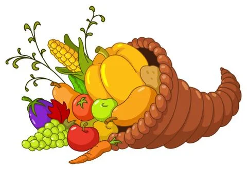 Horn of plenty Stock Illustration