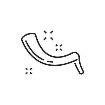 Horn Shofar, Rosh hashanah vector Stock Illustration