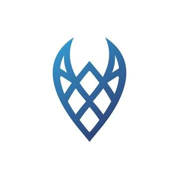 Horn-themed simple linear logo, new Stock Illustration