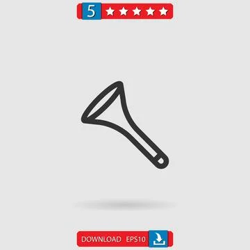 Horn vector icon Illustrazione stock