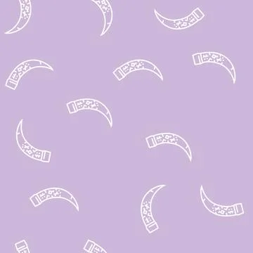 Horn viking line seamless pattern Stock Illustration