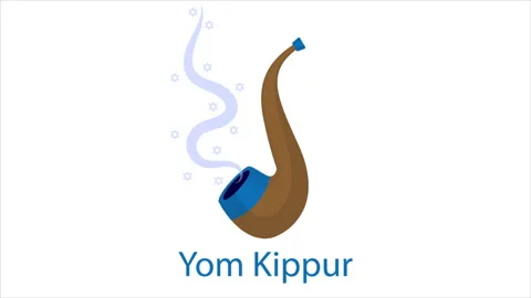 Horn to Yom Kippur Stock Footage 157330515