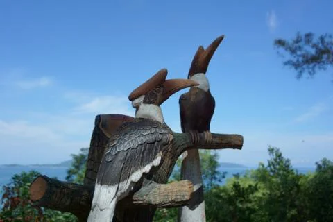 Hornbill Statue 写真素材