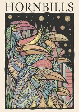 The Hornbills Stock Illustration