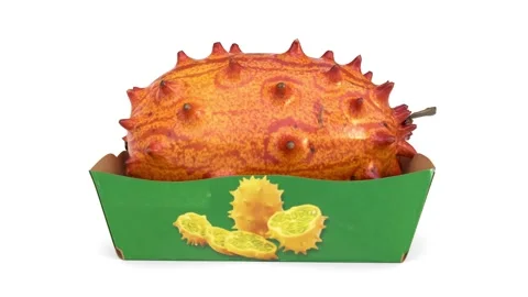 Horned melon fruit Stock Footage 316698170