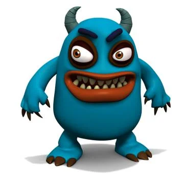 Horned monster 스톡 일러스트