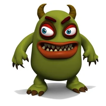 Horned monster Stock-Illustration