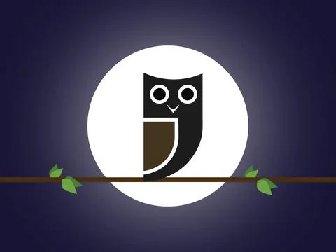 Horned Owl Illustrazione stock