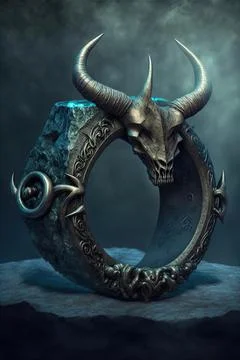 Horned ring Stock Illustration