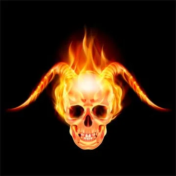 Horny devil Stock Illustration