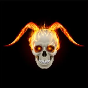 Horny devil Illustrazione stock