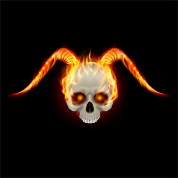 Horny devil 스톡 일러스트
