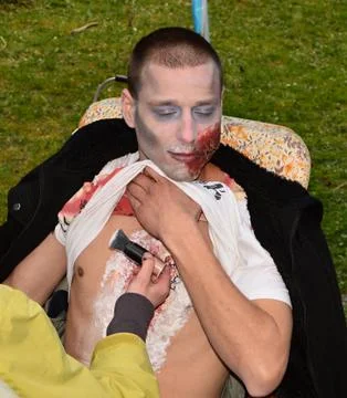 Horor make-up Stock Photos