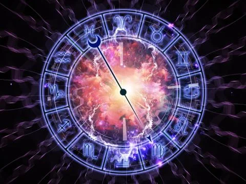 Horoscope dial Stock Illustration