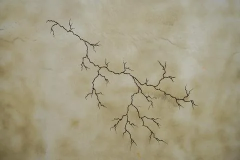 Horrible cracked wall background Stock-Fotos