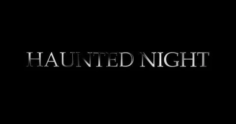 Horror amusement park title animation pack, Halloween-themed. Enter if you .. Stock Illustration