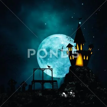 Horror and mystery backgrouds for your design Stock Illustration