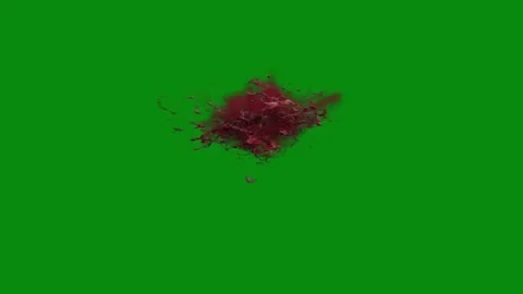 Horror Blood Effect Green Screen Footage Stock Footage 306038888