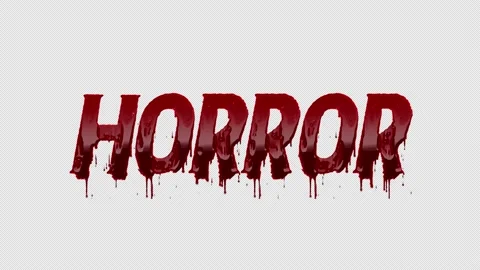 Horror Blood Text Title Animation Text, ... | Stock Video | Pond5