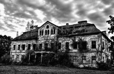 Horror castle Stock Photos