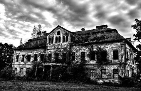 Horror castle Stock Photos