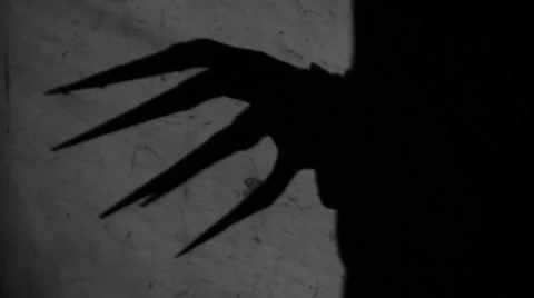 Horror Claws Shadow Stock Footage