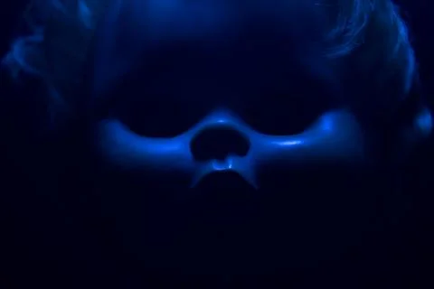 Horror doll face. Stock Photos