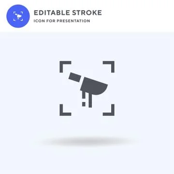 Horror icon vector, filled flat sign, solid pictogram isolated on white, logo Illustrazione stock