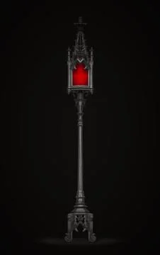 Horror lamp Stock Illustration