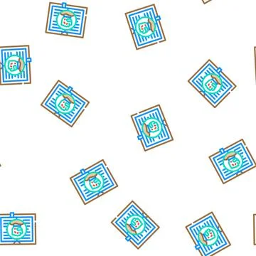 Horror literature vector seamless pattern 스톡 일러스트