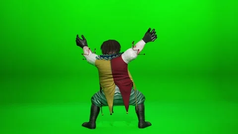 Horror Monster Taunt Sequence VFX Asset Stock Footage 318207365