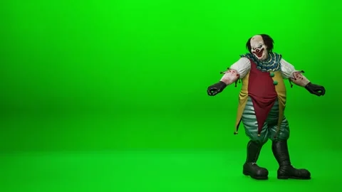 Horror Monster Taunt Sequence VFX Asset Stock Footage 318209335