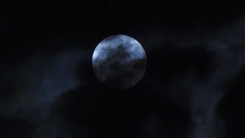 Horror of the Moon Stock Footage 138587997