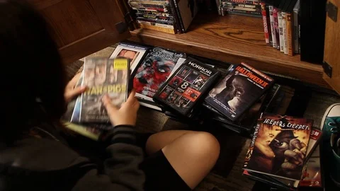 Horror Movie Search Stock Footage 79086046