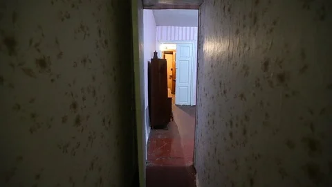 Horror old corridor Stock Footage 102867211