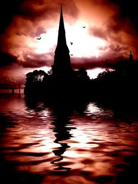 Horror scene Stock Illustration