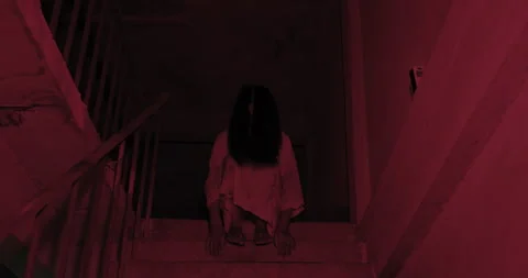 Horror scene of a mysterious Scary Asian... | Stock Video | Pond5