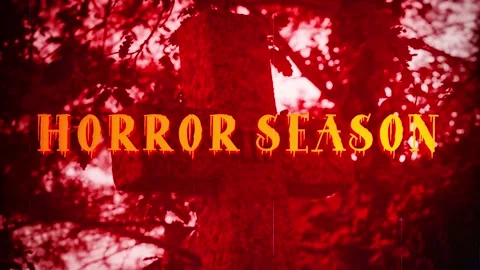Horror Season Title Stock Footage 285405564