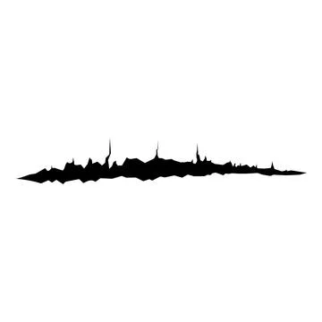 Horror Single Claw Mark Scratch Vector Icon Stock Illustration
