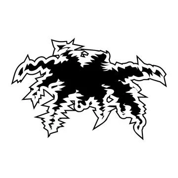 Horror Single Claw Mark Scratch Vector Icon Stock Illustration