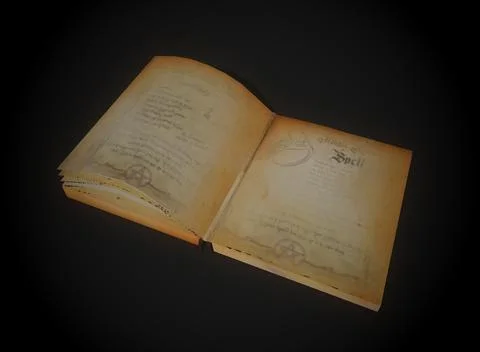 Horror spell book on the background 3d-rendering イラスト素材