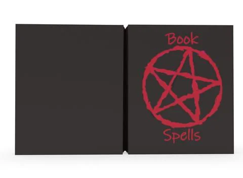 Horror spell book on the background 3d-rendering イラスト素材