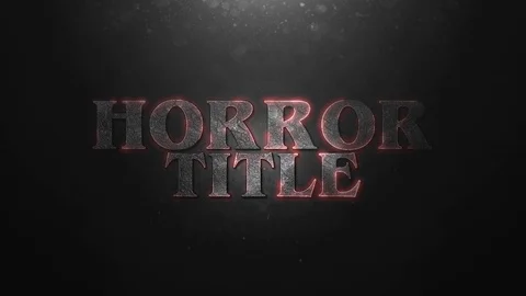 HORROR TITLE INTRO Stock After Effects