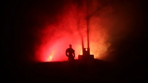 Horror view of Guillotine 스톡 동영상 100066756