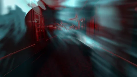 Horror Zombie With Effects, Mixed Media Of Two Cg Animation Stock Footage 123517809